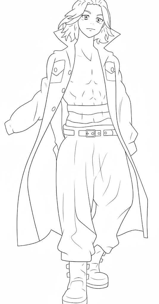 東京卍リベンジャーズ  2 ぬりえ