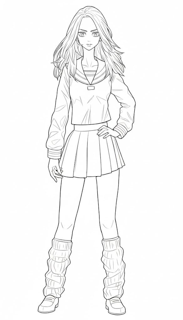 東京卍リベンジャーズ  5 ぬりえ