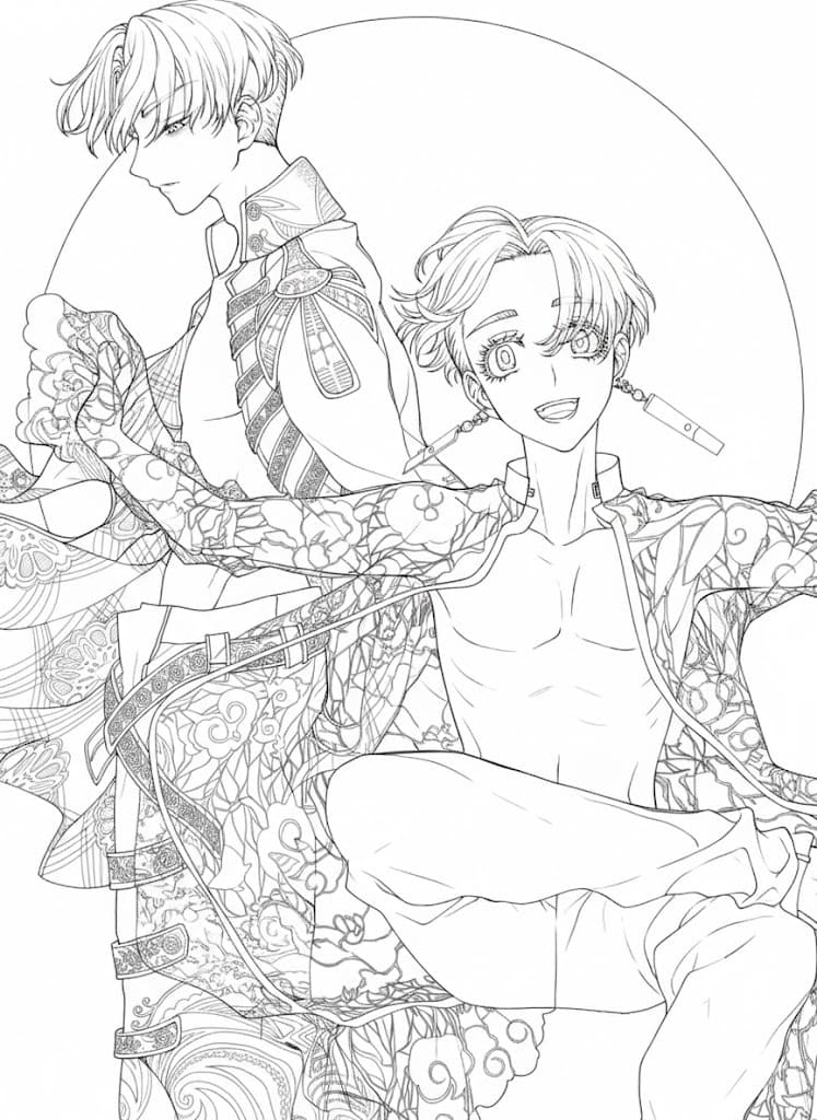 東京卍リベンジャーズ  6 ぬりえ