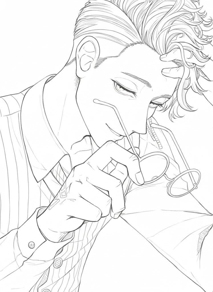 東京卍リベンジャーズ  7 ぬりえ