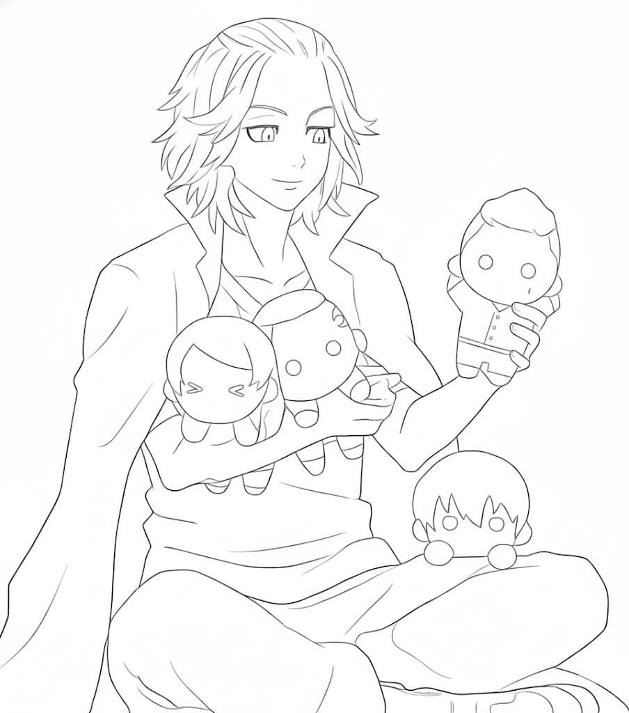 東京卍リベンジャーズ  印刷可能 ぬりえ