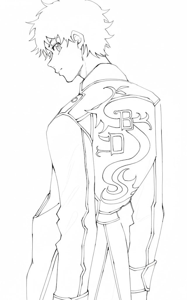 東京卍リベンジャーズ  基本的な ぬりえ