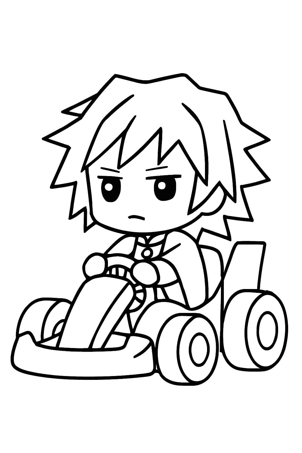 冨岡義勇 2 ぬりえ