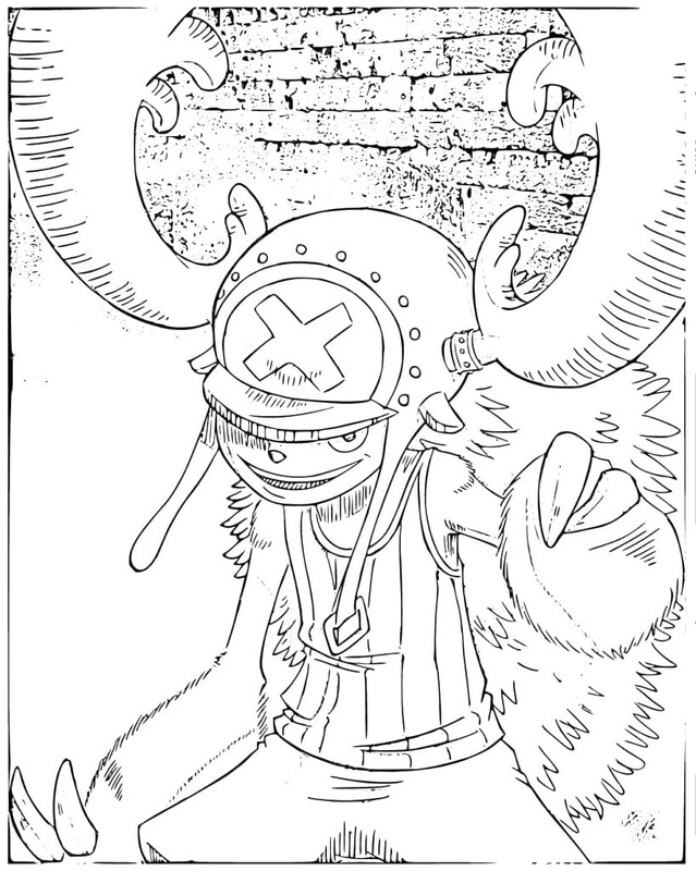 トニートニー・チョッパー 1 ぬりえ