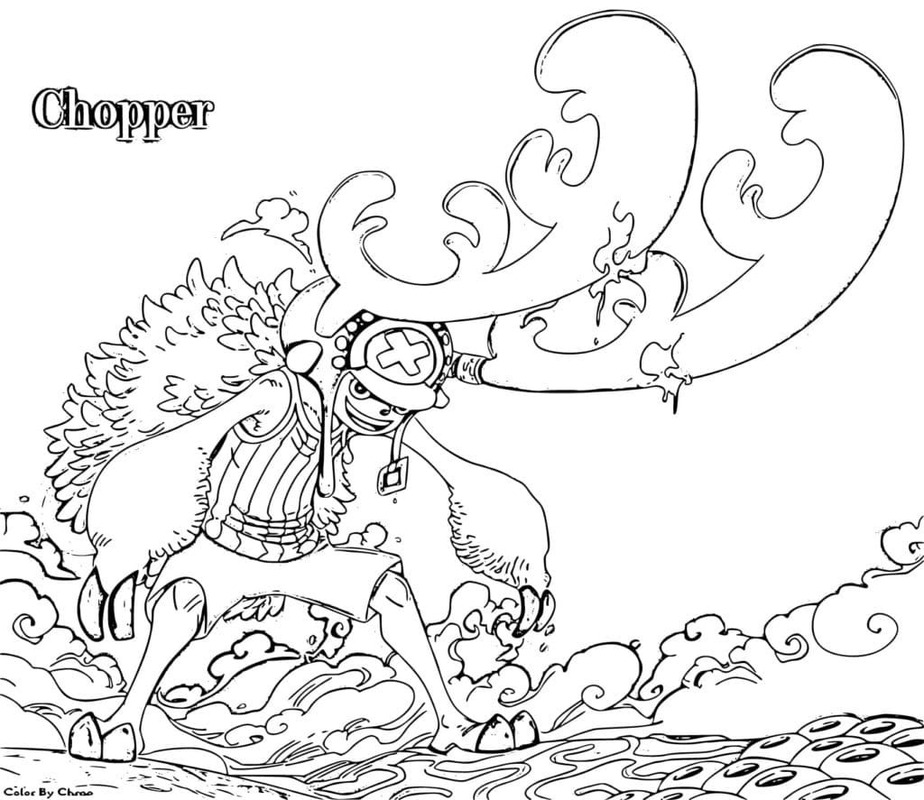 トニートニー・チョッパー 2 ぬりえ