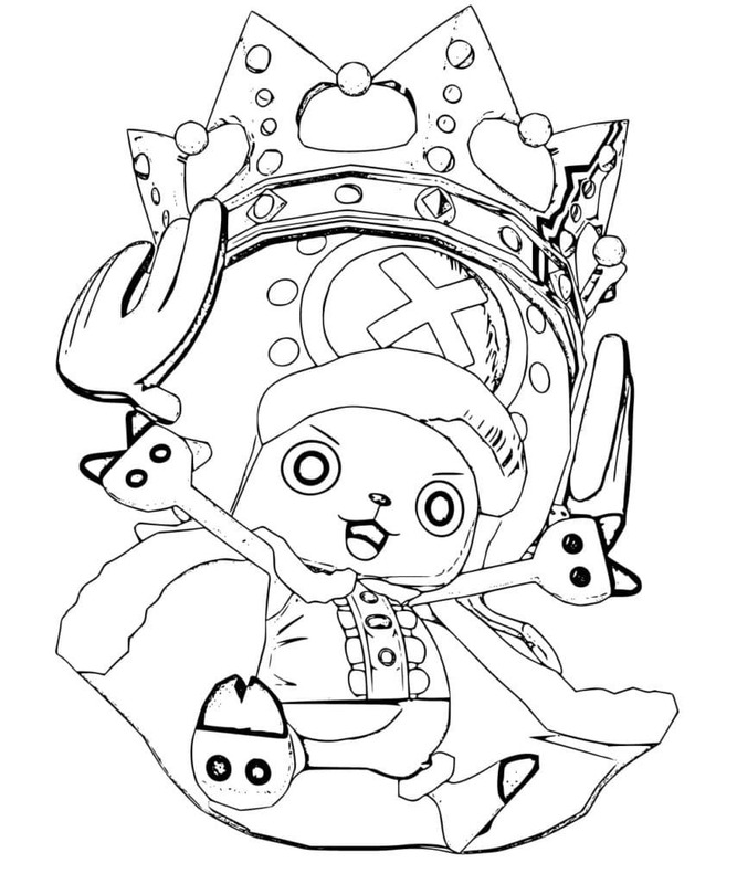 トニートニー・チョッパー 4 ぬりえ