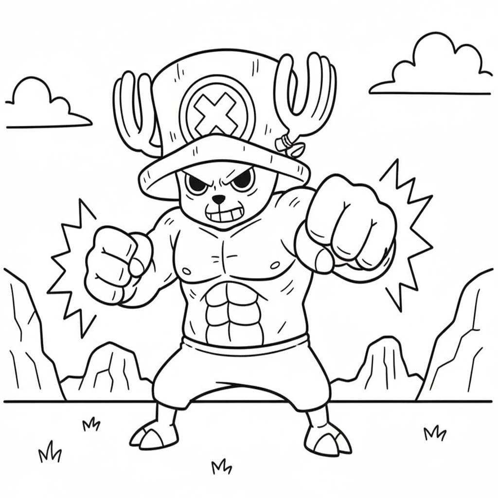 トニートニー・チョッパー 画像 ぬりえ