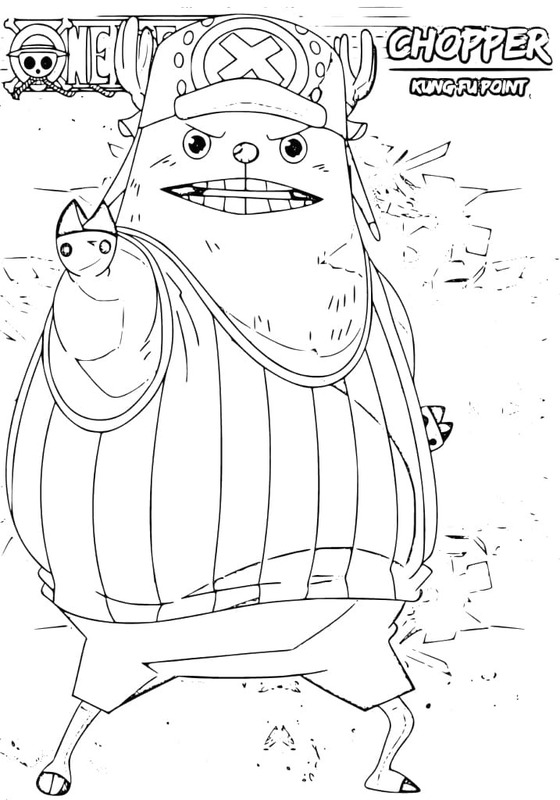 トニートニー・チョッパー 無料で印刷可能 ぬりえ