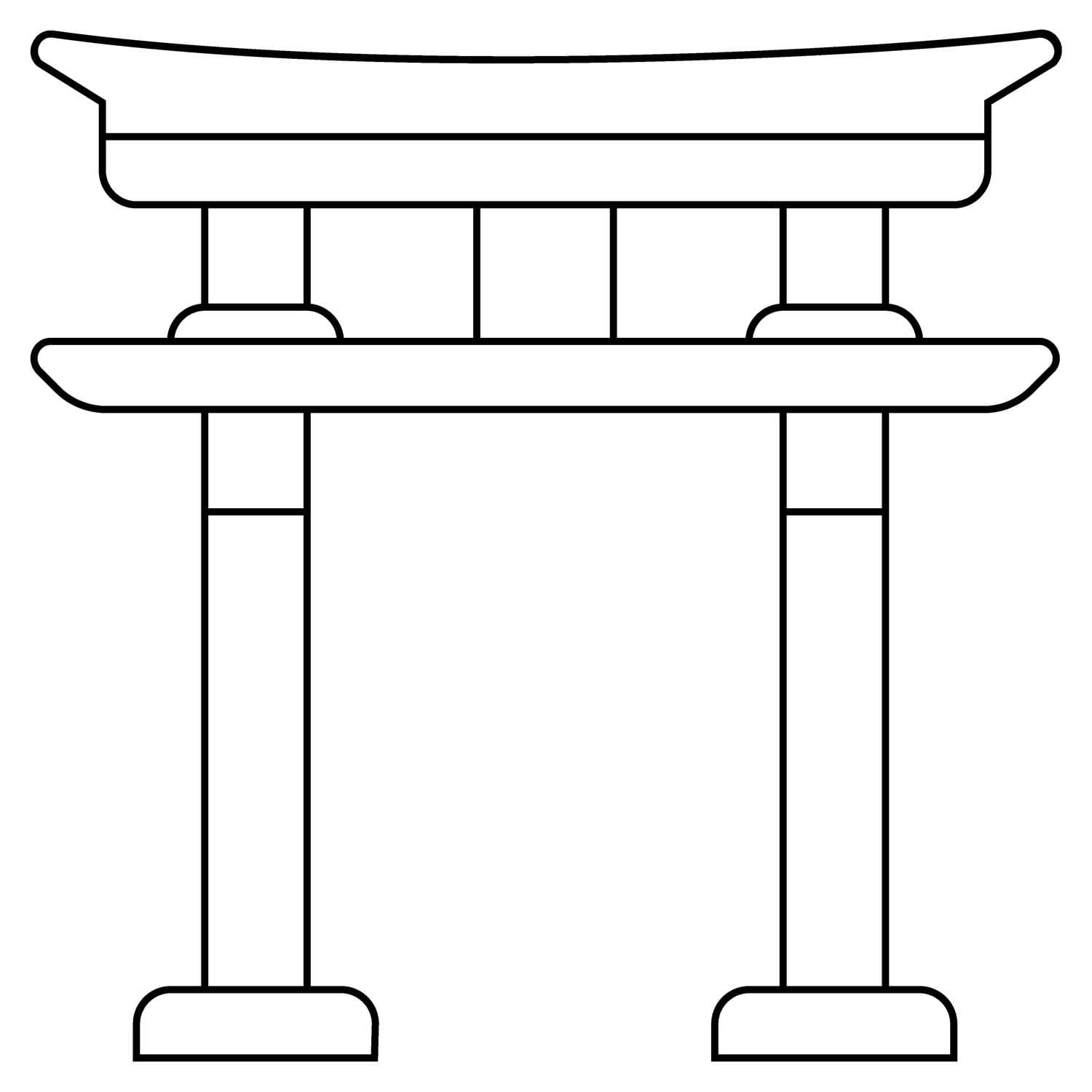 とりい 4 ぬりえ