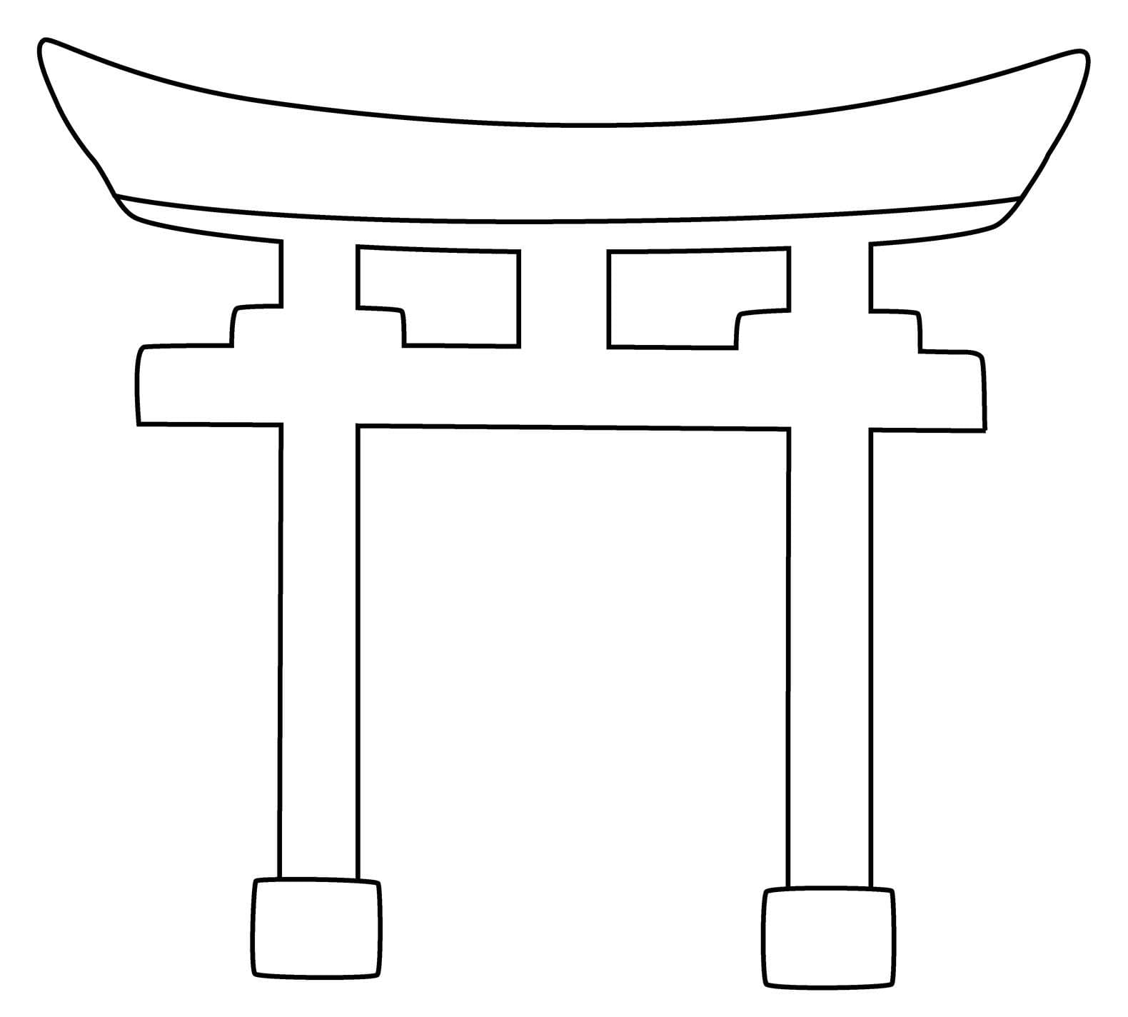 とりい 5 ぬりえ