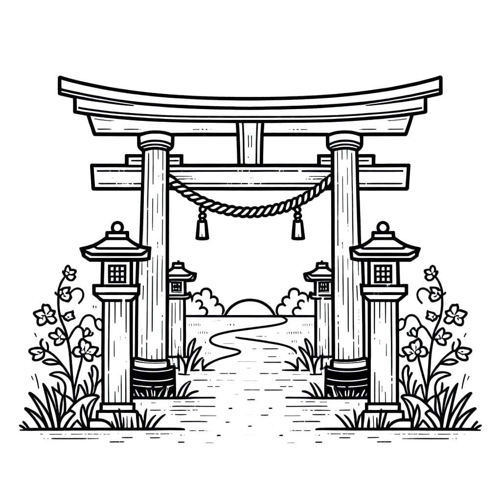 とりい 画像フリー ぬりえ