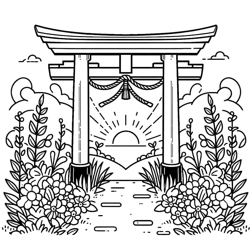 とりい 印刷可能 基本的な ぬりえ