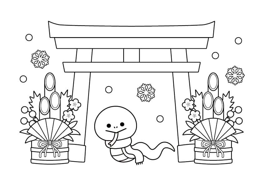 とりい 印刷可能なシンプル ぬりえ