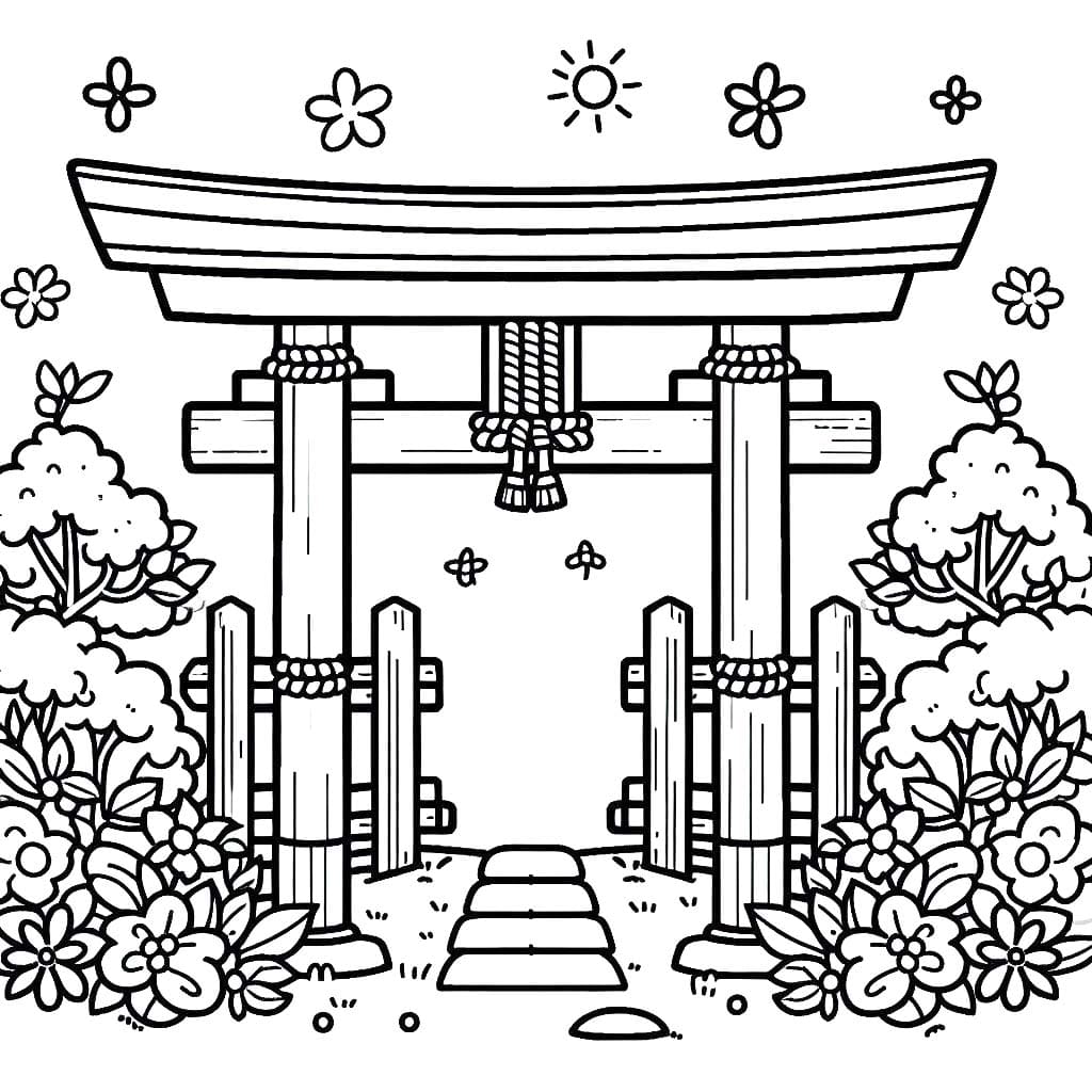 とりい シンプルな画像 ぬりえ