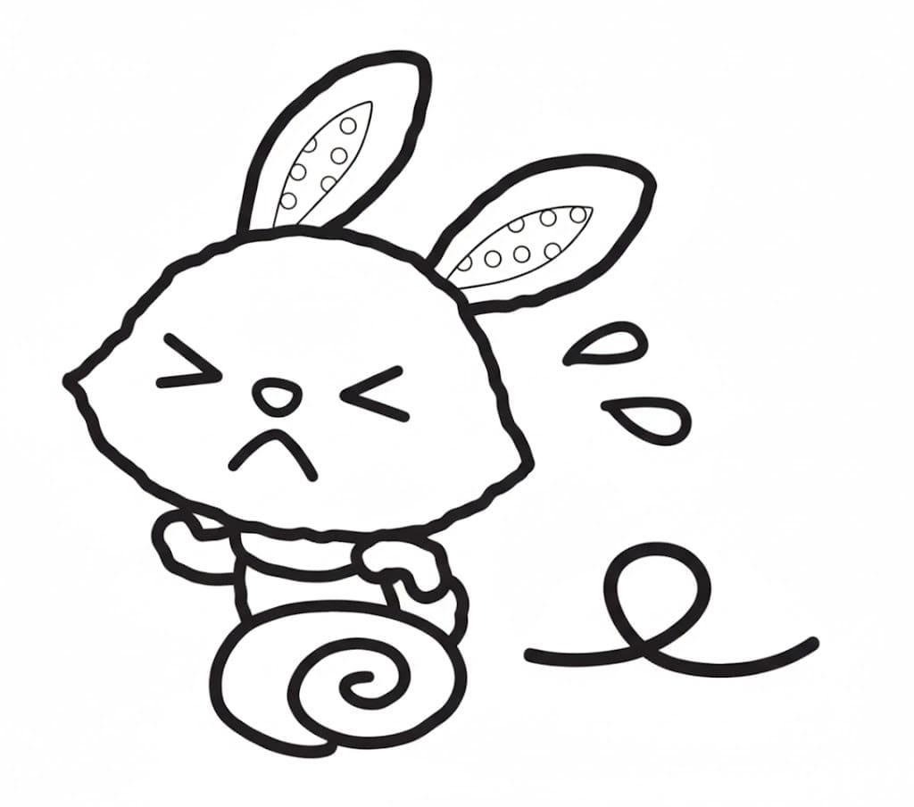 ウィッシュミーメル 走る ぬりえ