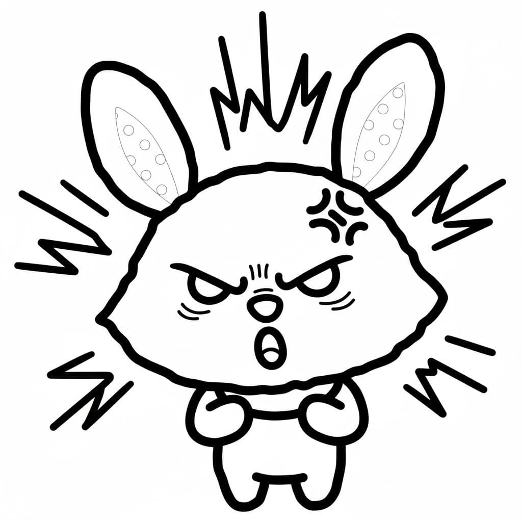 ウィッシュミーメル 怒り ぬりえ