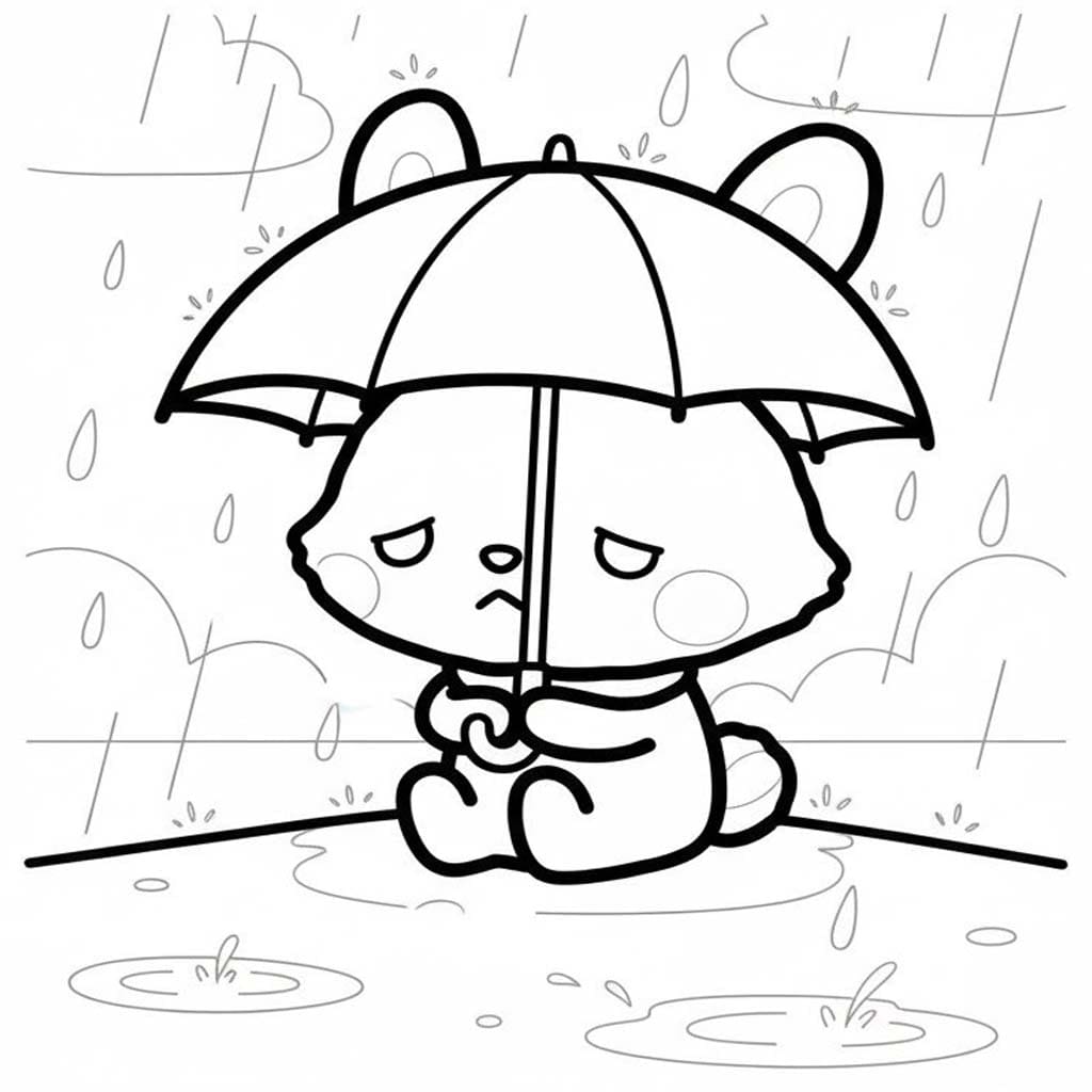 ウィッシュミーメル 悲しい ぬりえ