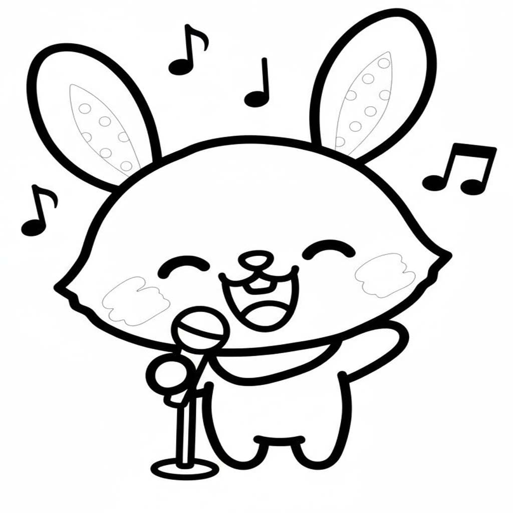 ウィッシュミーメル 歌う ぬりえ