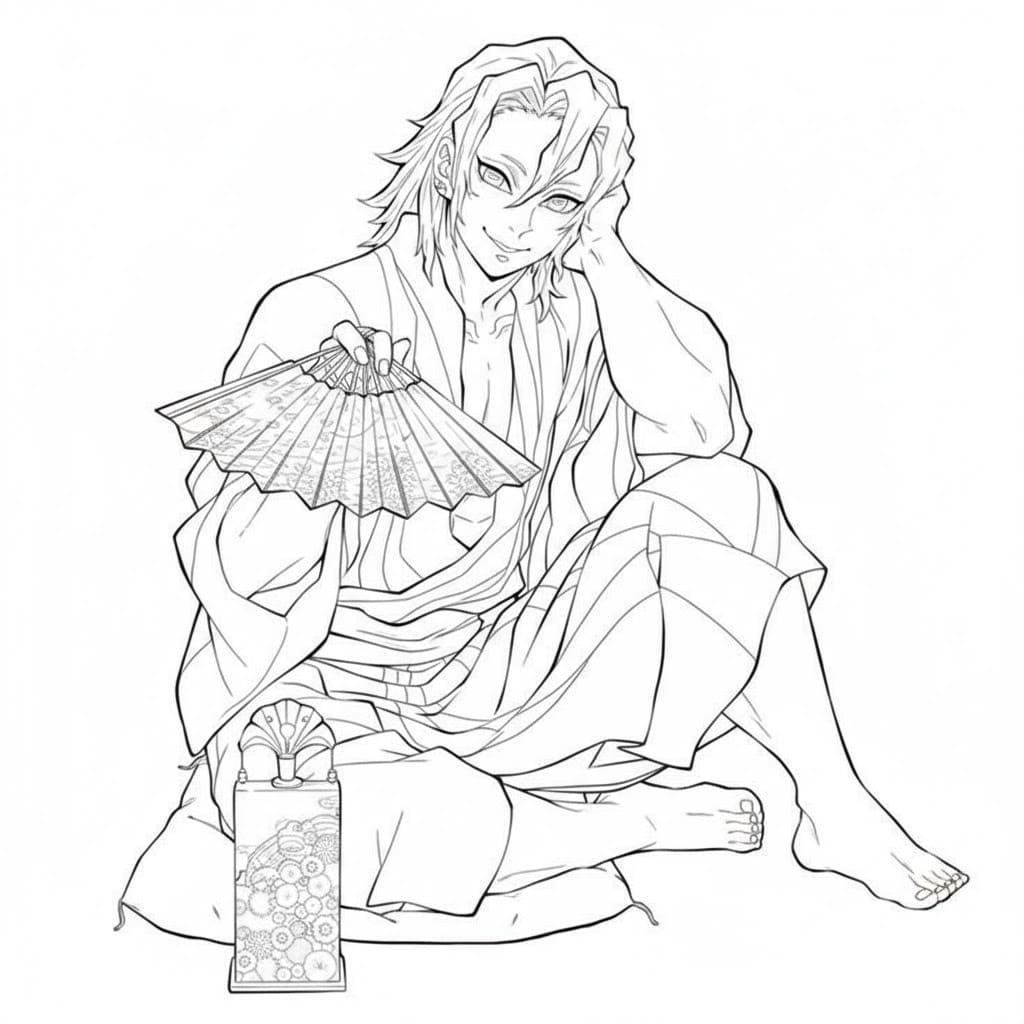 うずいてんげん 3 ぬりえ