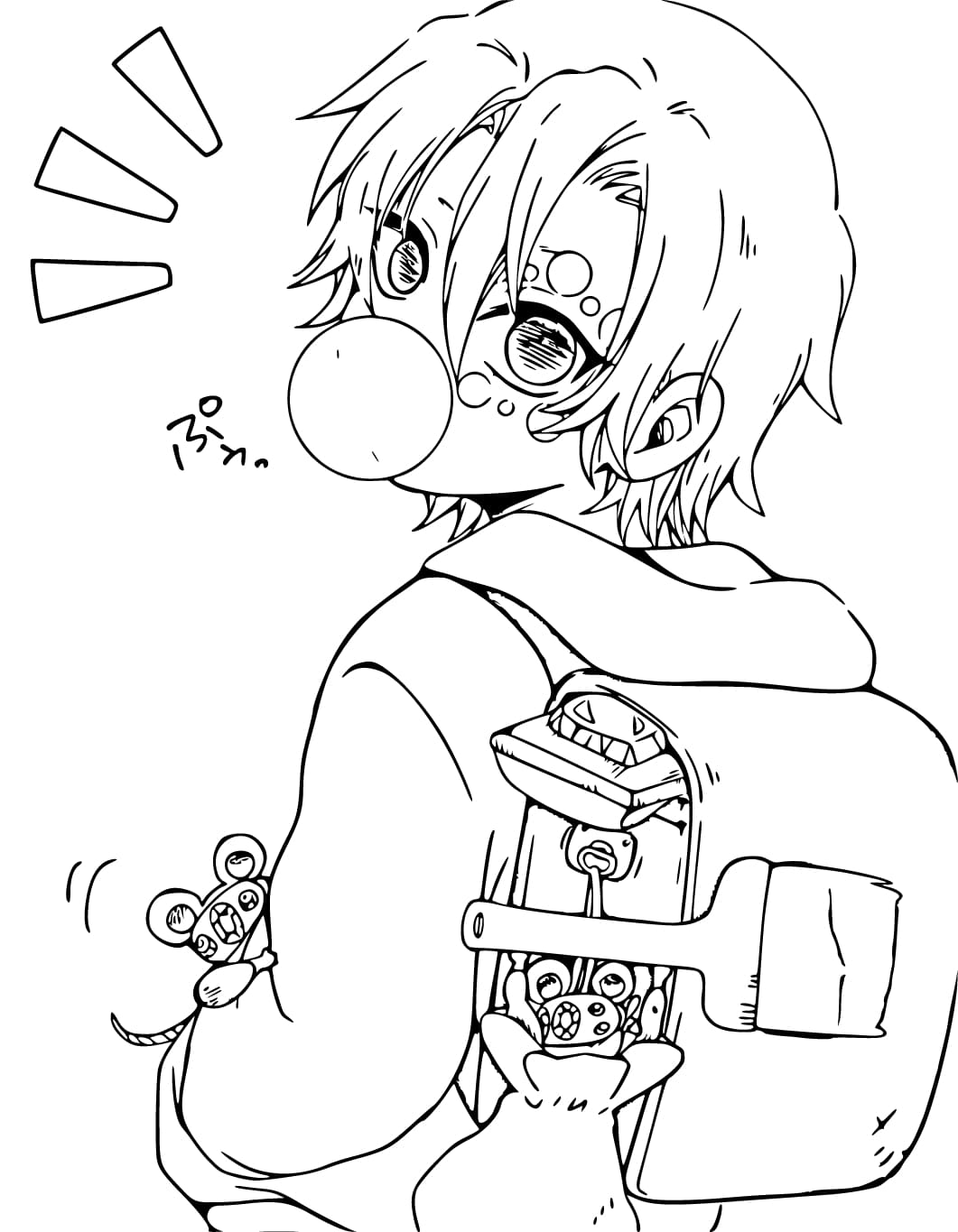 うずいてんげん 印刷可能 ぬりえ