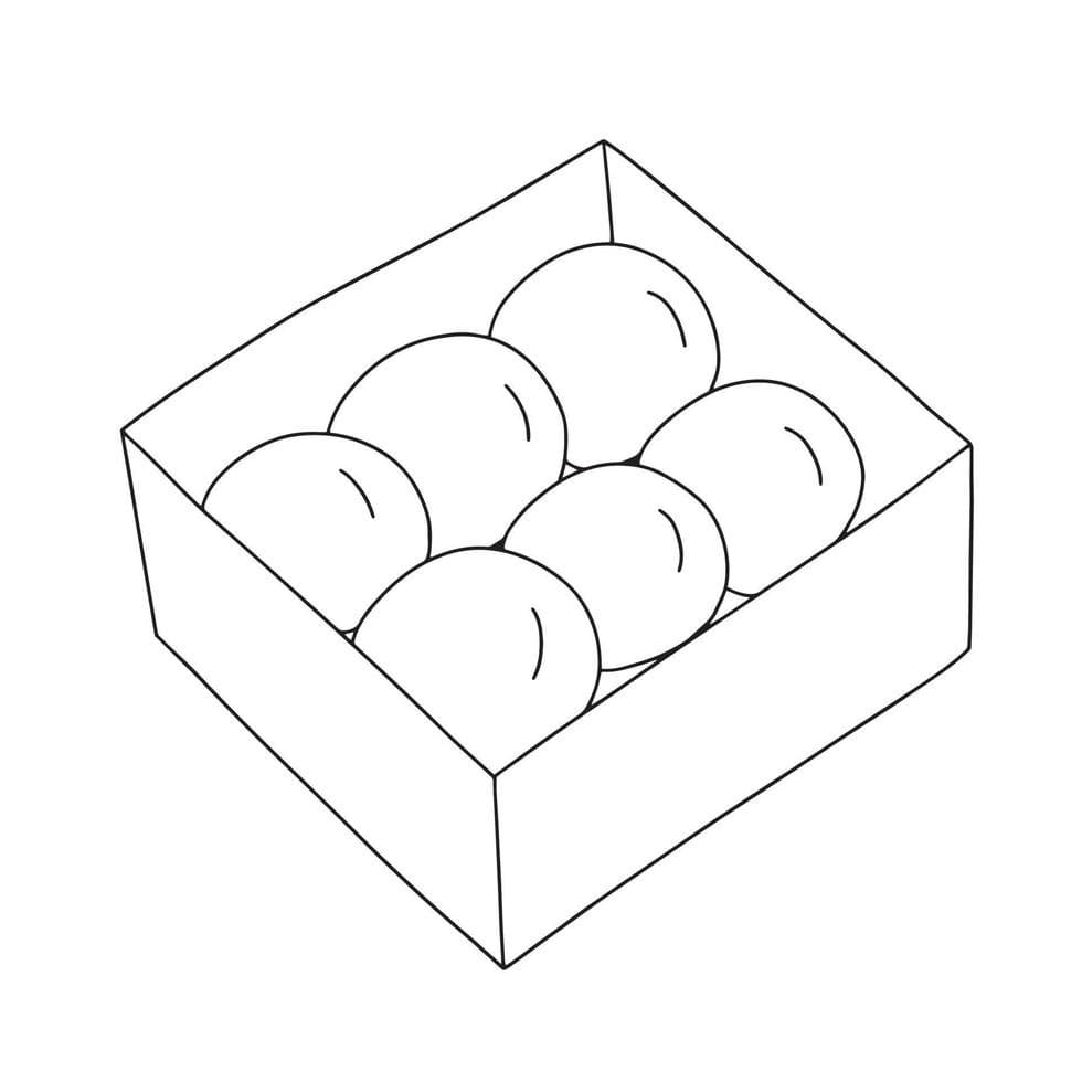 和菓子を描く ぬりえ
