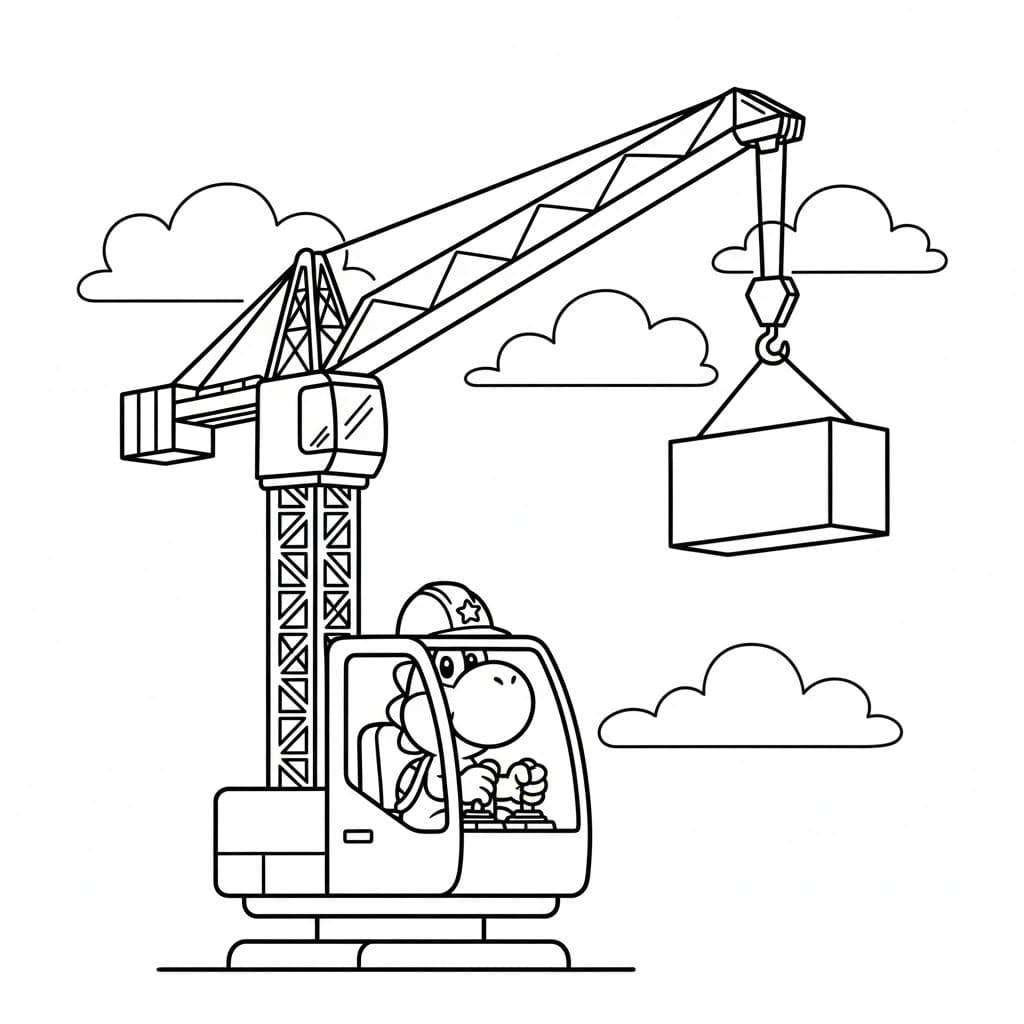 ヨッシー 無料 ぬりえ