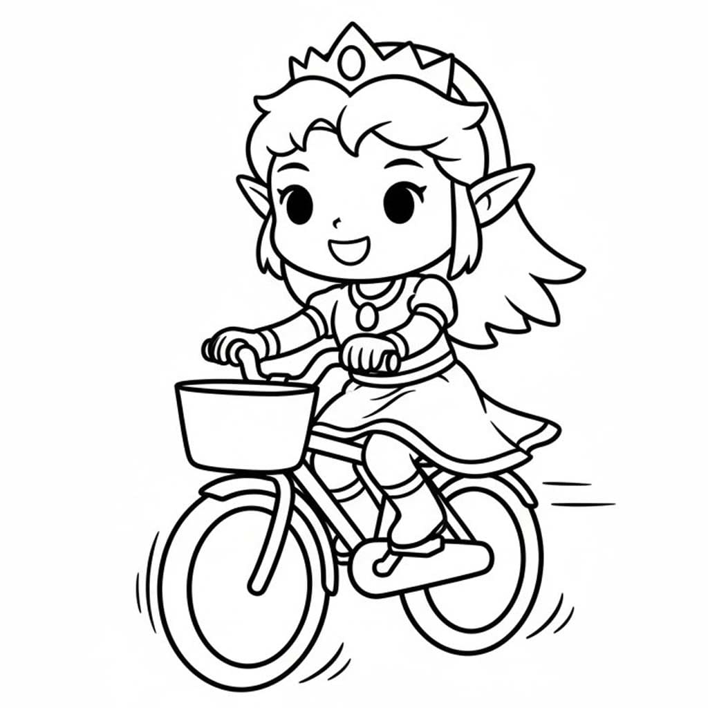 ゼルダの伝説 簡単 ぬりえ