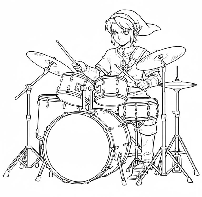 ゼルダの伝説 無料で印刷可能 ぬりえ