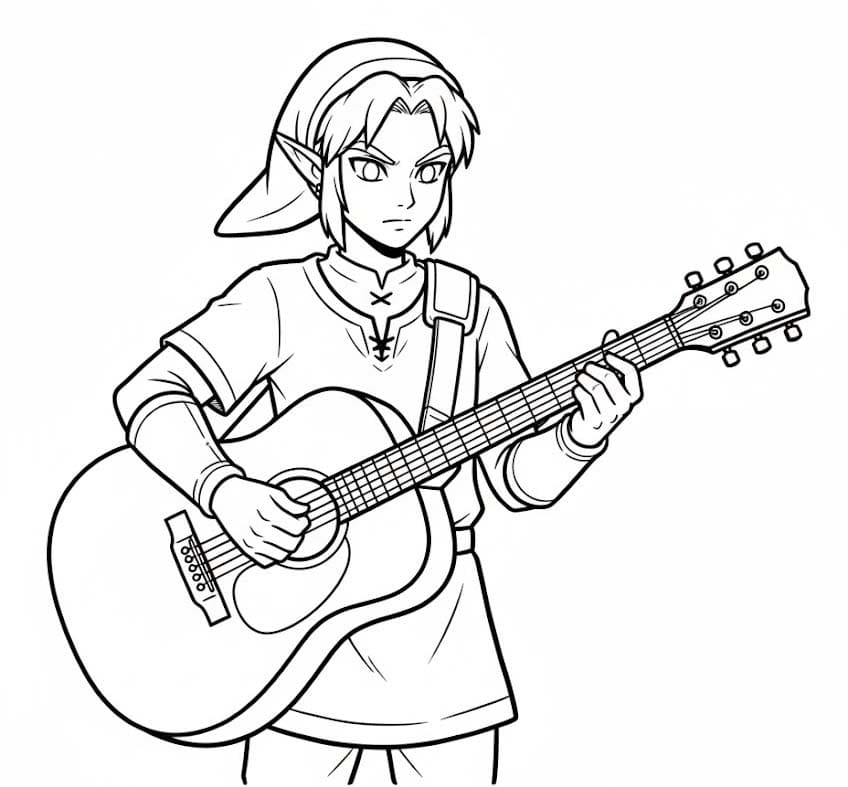 ゼルダの伝説 無料で ぬりえ