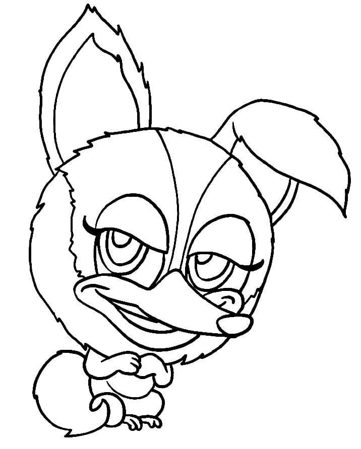 ズーブルズ 5 ぬりえ