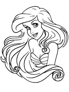 アリエルフェイス 印刷可能ぬりえ無料ダウンロード