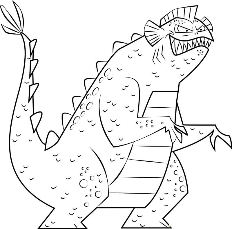 かわいいクッキーモンスター 印刷可能ぬりえ無料ダウンロード