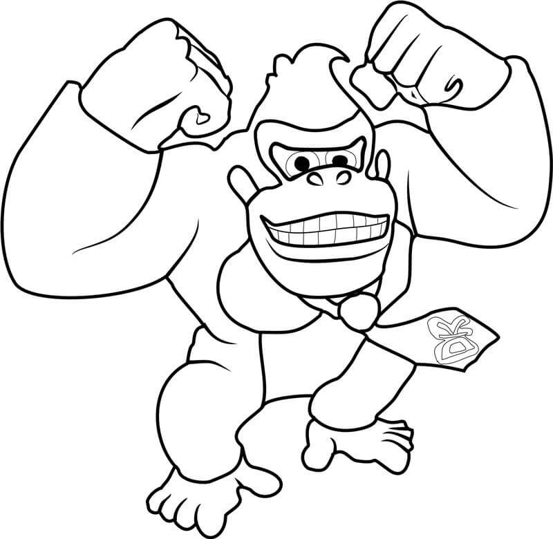 Coloring Page Of A Donkey