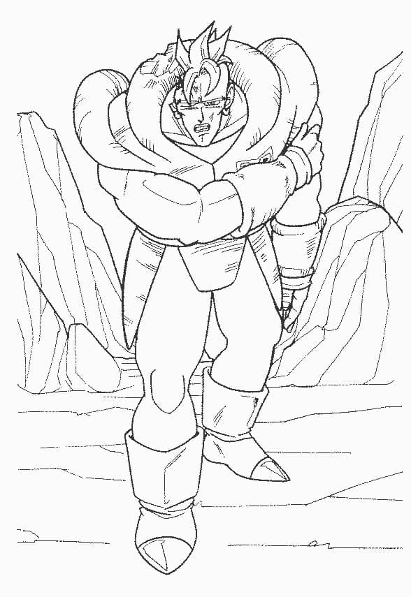ドラゴンボールZ 人造人間16号を描く - 印刷可能ぬりえ無料
