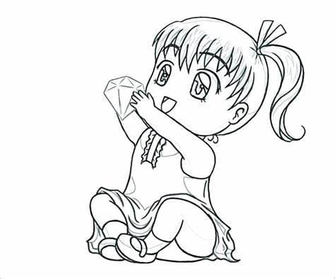 面白いちびむすぬりえ - 印刷可能ぬりえ無料ダウンロード