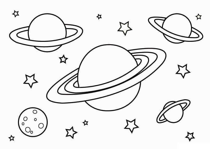 準惑星 - 印刷可能ぬりえ無料ダウンロード