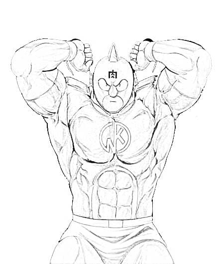 キン肉マン鉛筆スケッチ 直筆原画1点物】キン肉マン 運命の5王子 こうじょう雅之 水墨画