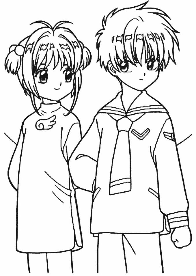 印刷可能なカードキャプターさくら - 印刷可能ぬりえ無料ダウンロード