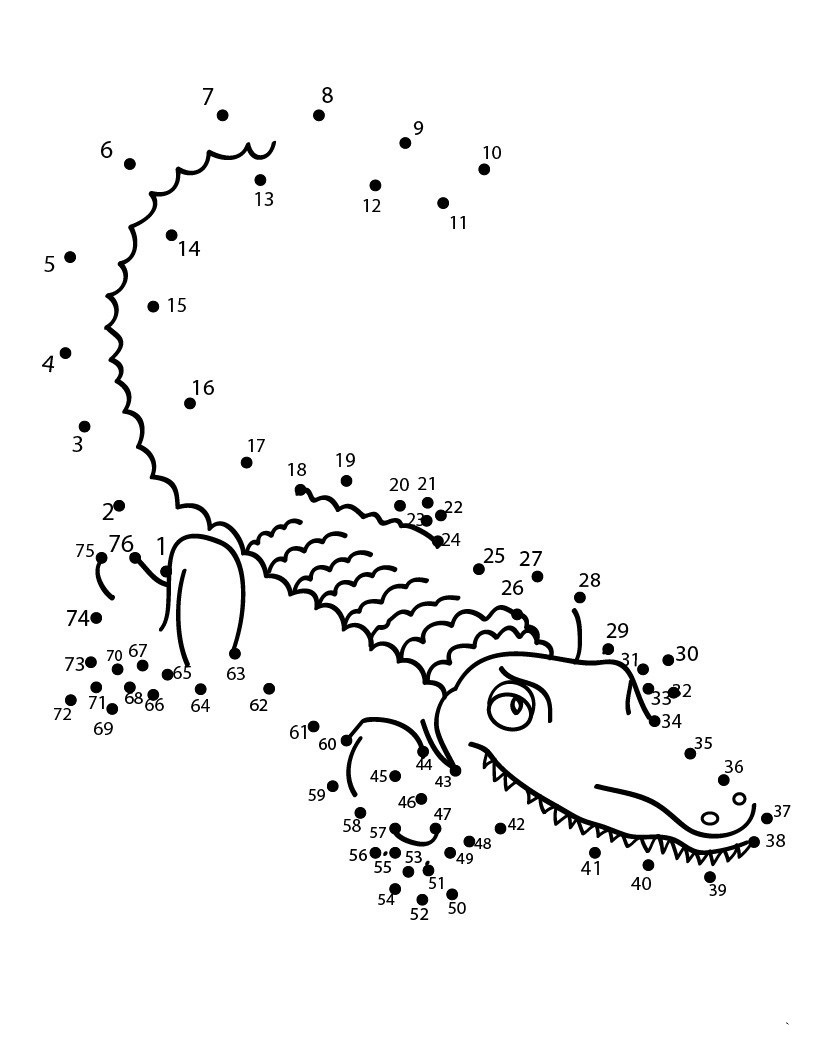 Free Printable Animal Dot To Dot