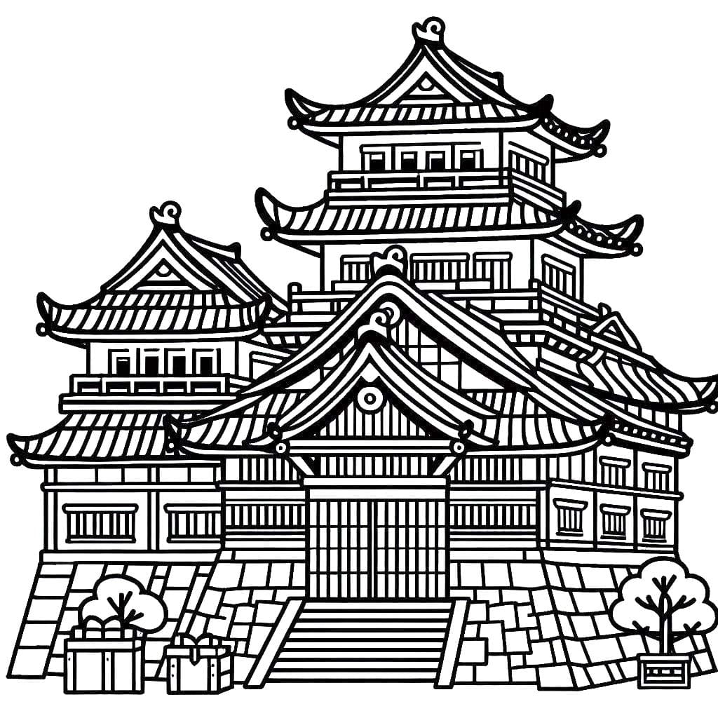  日本の城の無料印刷物 - 印刷可能ぬりえ無料ダウンロード Bildidee 