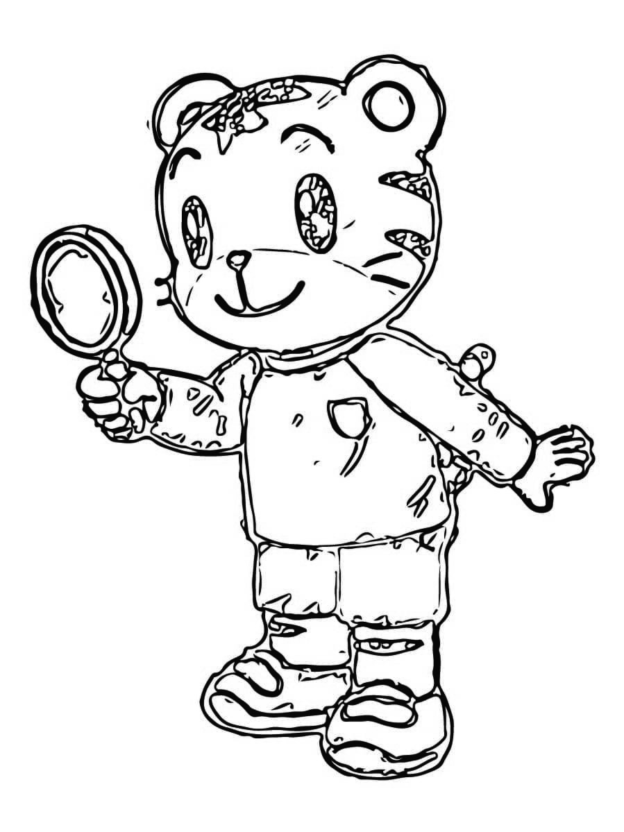 Shimajiro Sketch Coloring Page