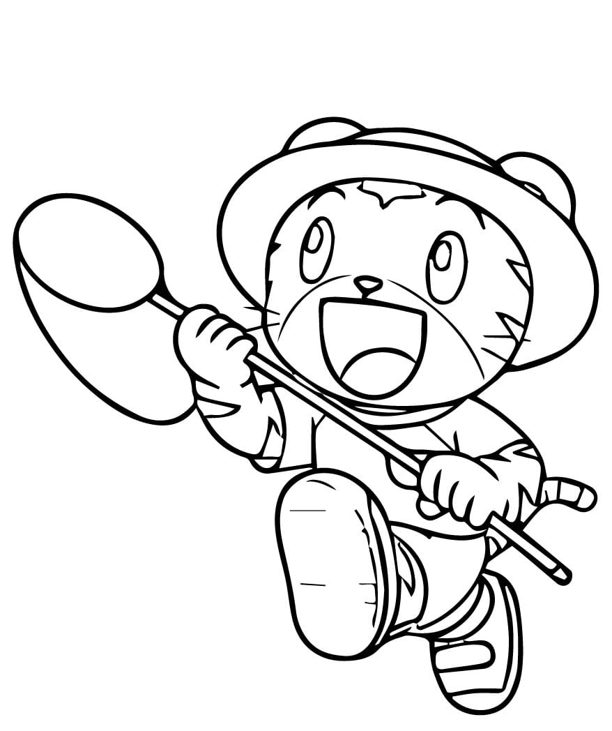 Shimajiro Sketch Coloring Page