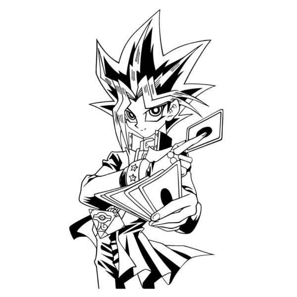 遊戯王 ぬりえ Yu Gi Ou Coloring Pages free For Kids