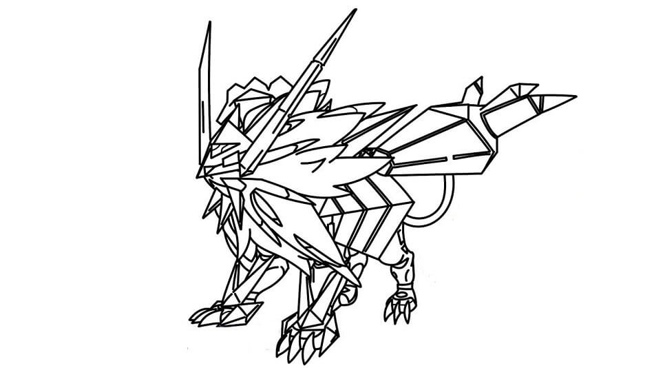 printable coloring pages necrozma pokemon