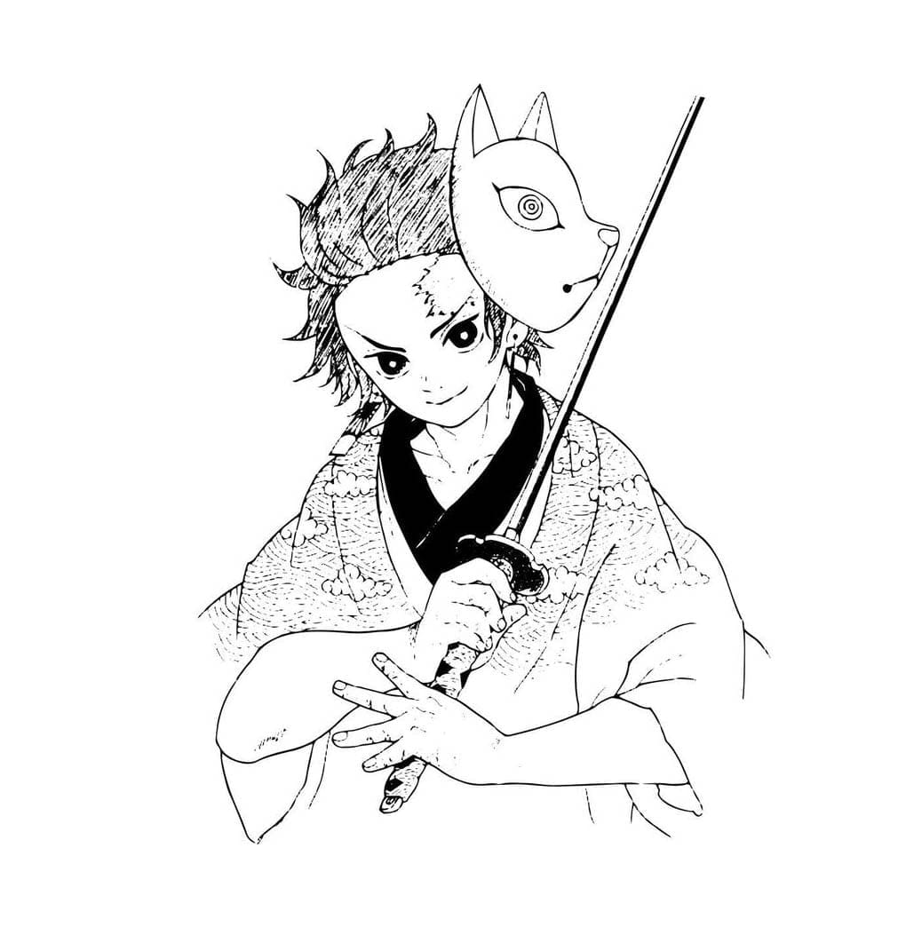 炭治郎画像ぬりえ - 印刷可能ぬりえ無料ダウンロード