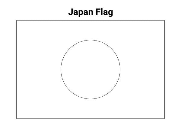 日本の国旗画像のぬりえ 印刷可能ぬりえ無料ダウンロード