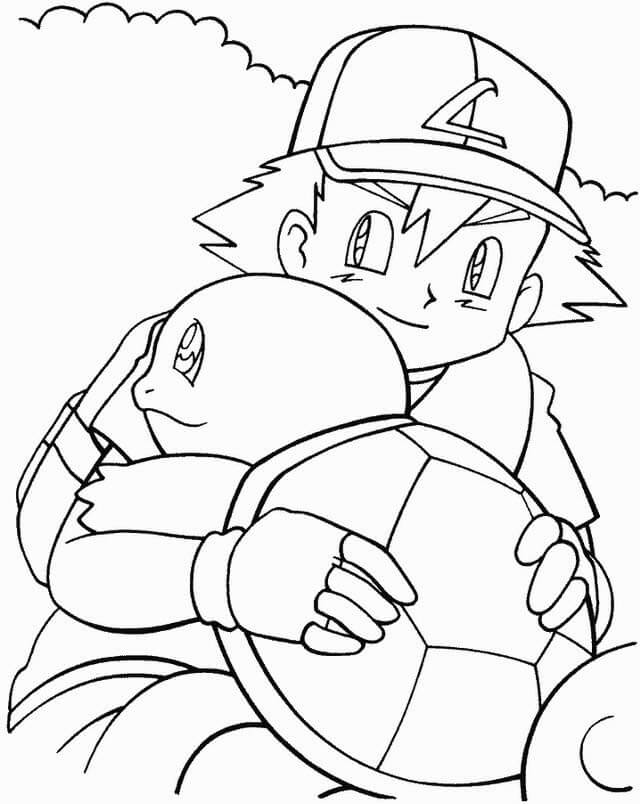 ゼニガメ ぬりえ ゼニガメの遊び ぬりえ - 無料印刷可能 | BestColoringPages AI